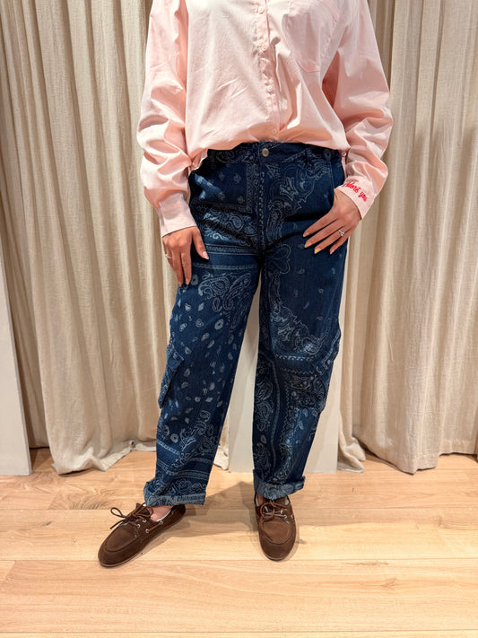 Timéo pantalon bandana denim