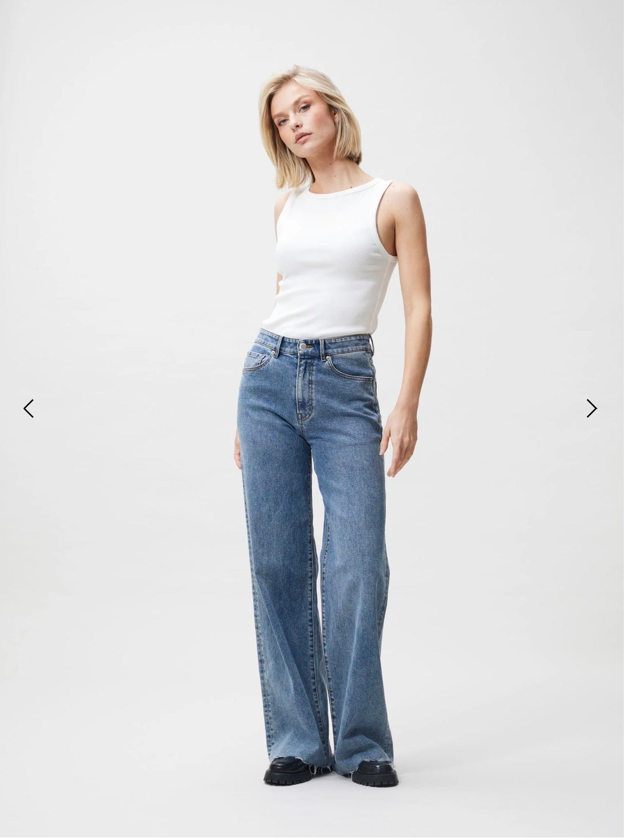 Loose fit jeans - true blue