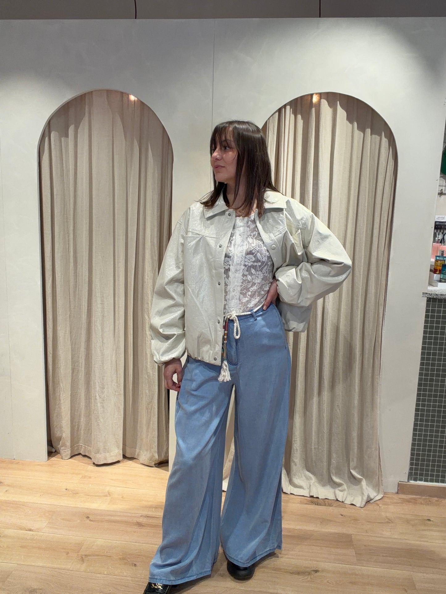 Tuck in jacket - Silver Birch