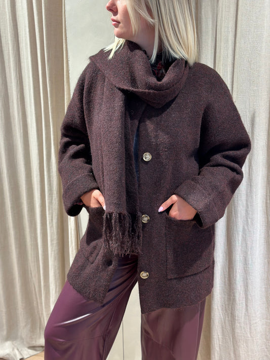 Gilet/veste Sofi - prune