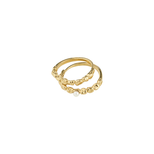 Bague SHIFT plaquée or