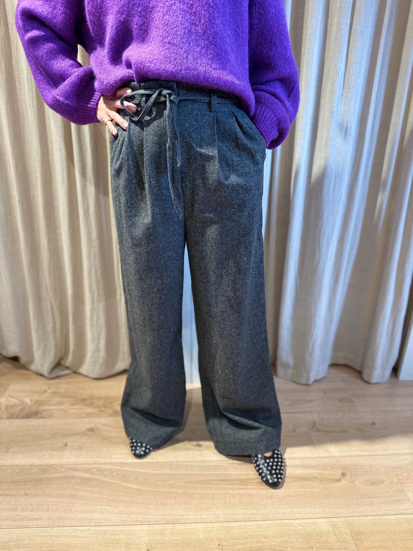 Pantalon plume - carbone