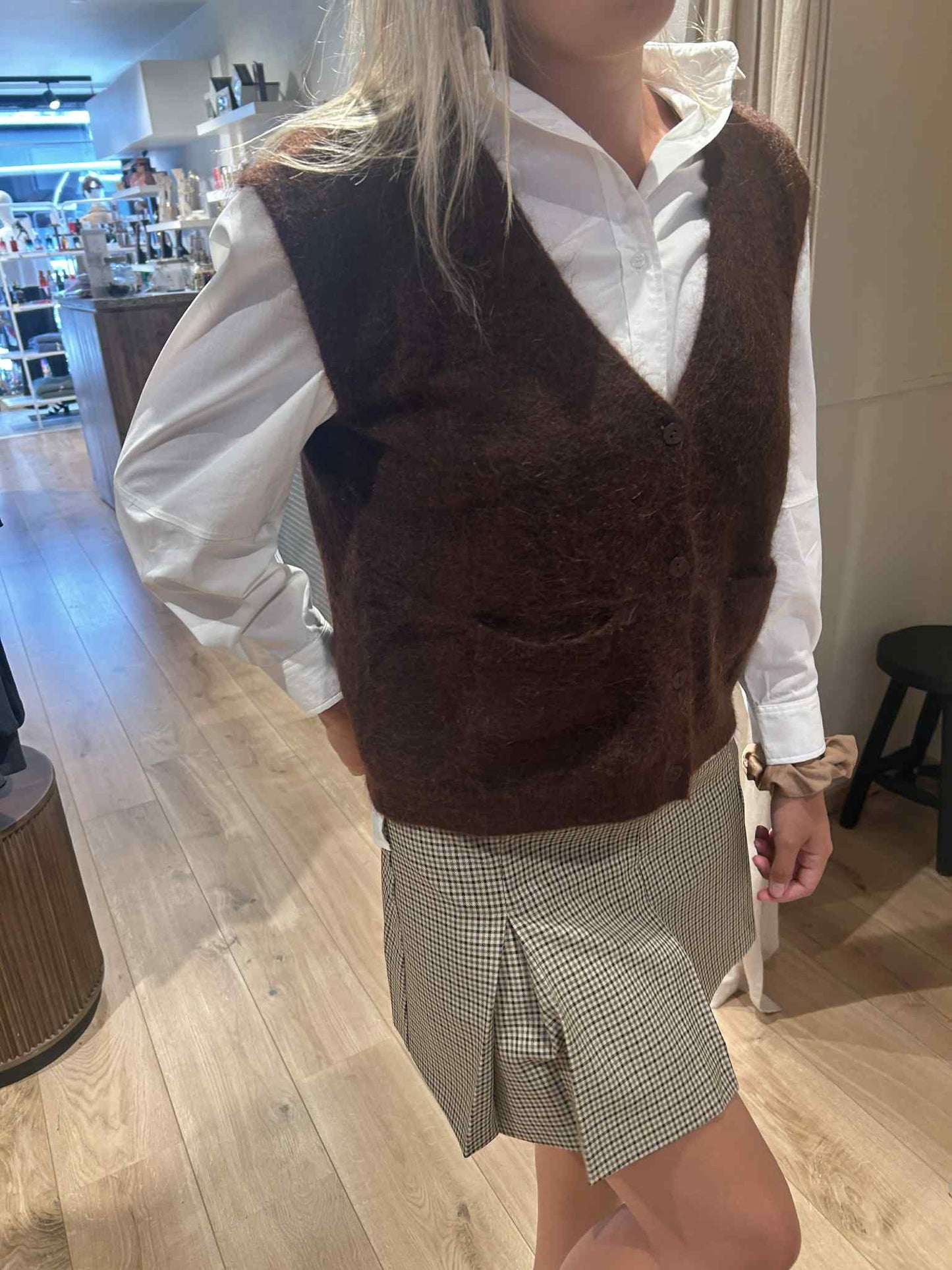 Cardigan castlerock - chocolat