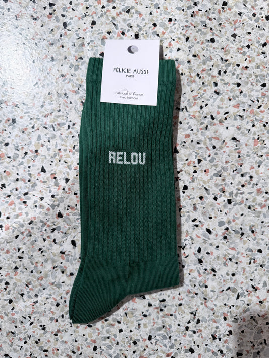 Chaussettes RELOU vert - 40/45