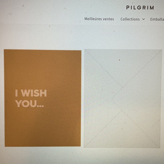 Carte de vœux «  je te souhaite … »
