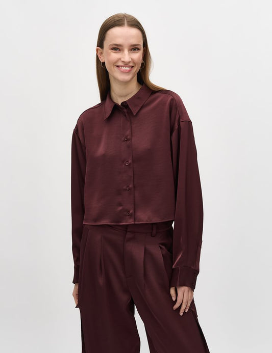 Emele - m blouse - bordeaux