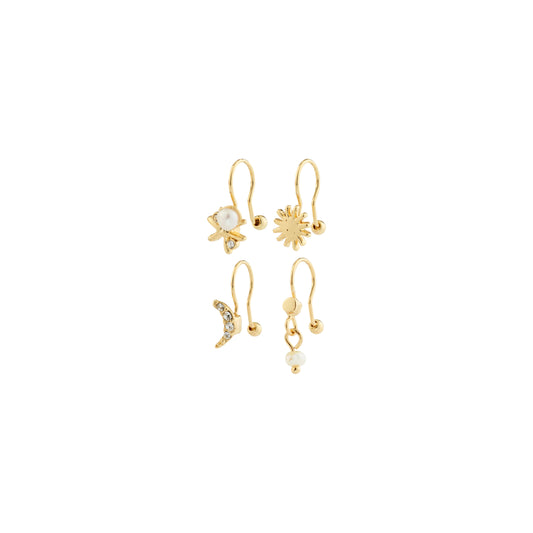 ear cuff EVON 4 in 1 set plaquée or