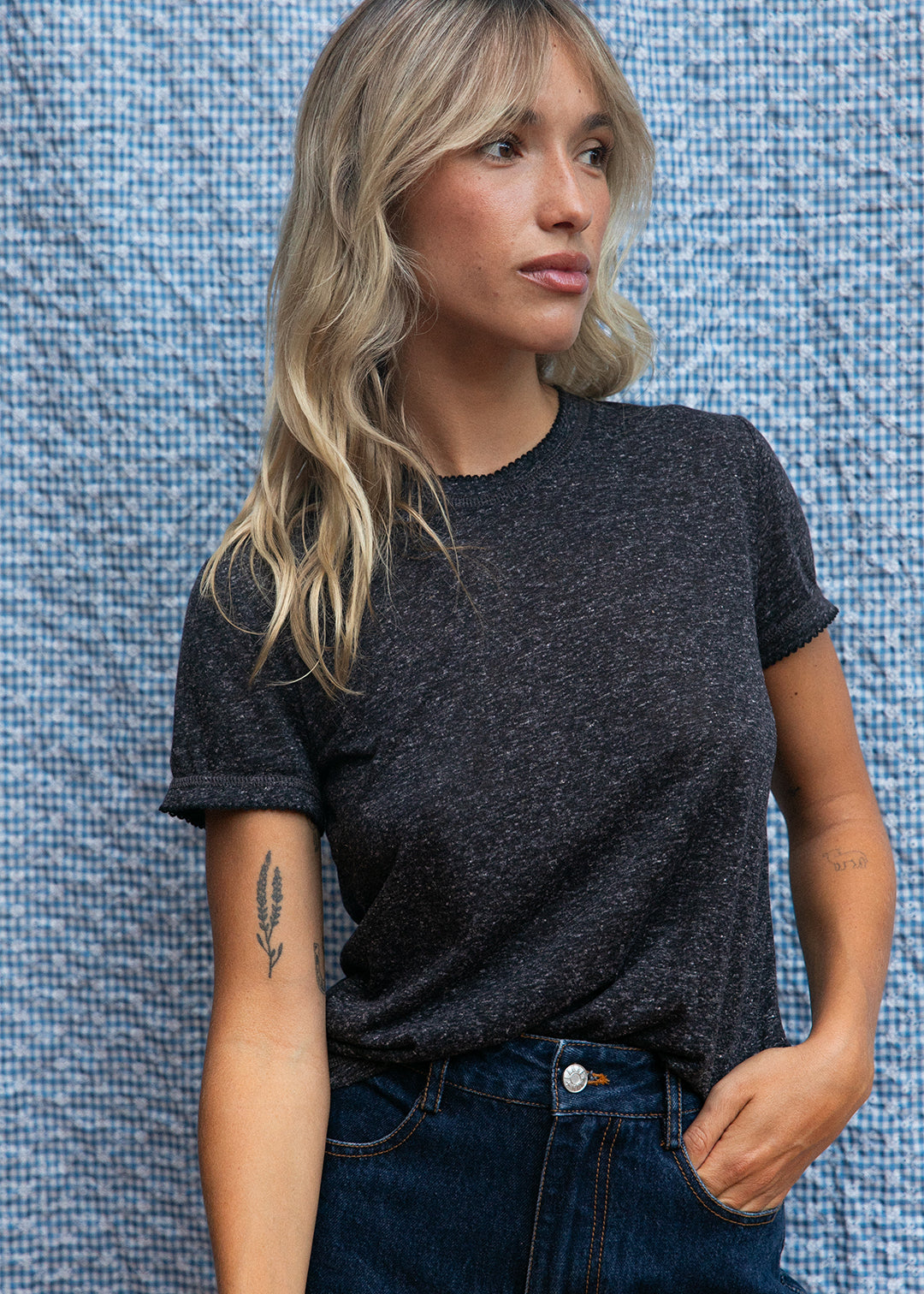 T-shirt Tia - Carbone