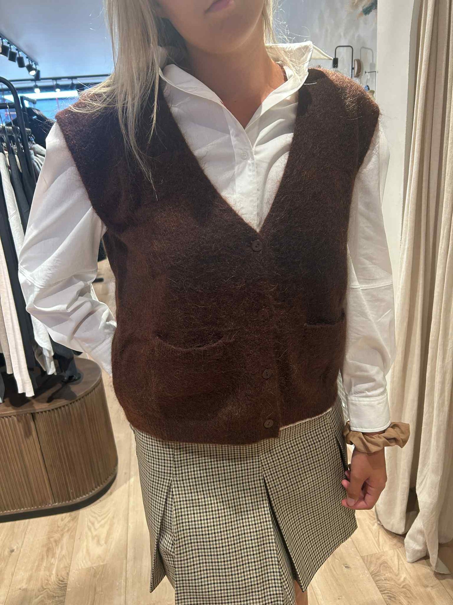 Cardigan castlerock - chocolat