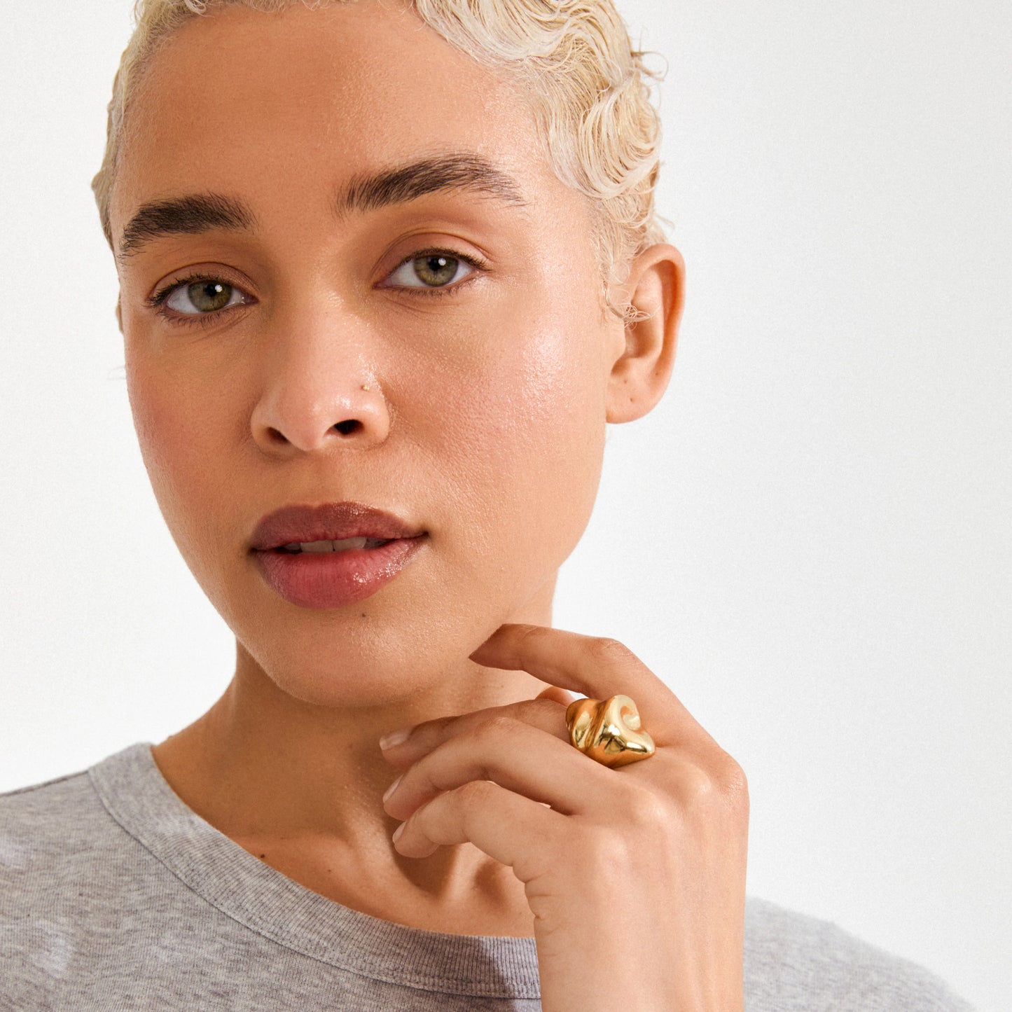 Bague JOHNNIE plaquée or