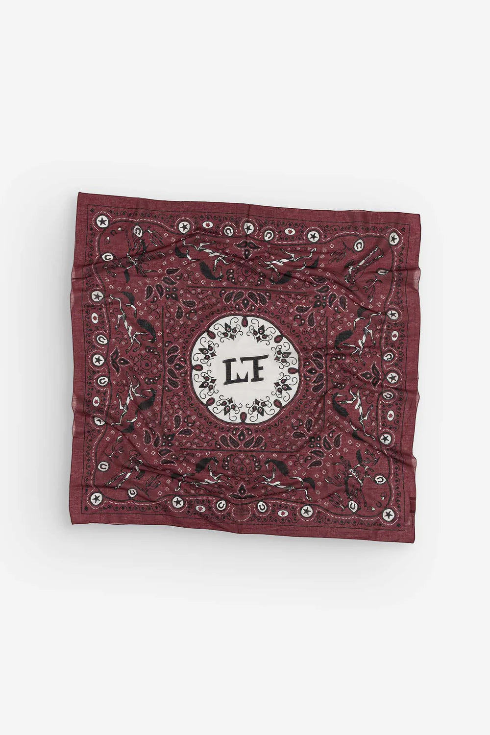 Bandana Far West Bordeaux Coton