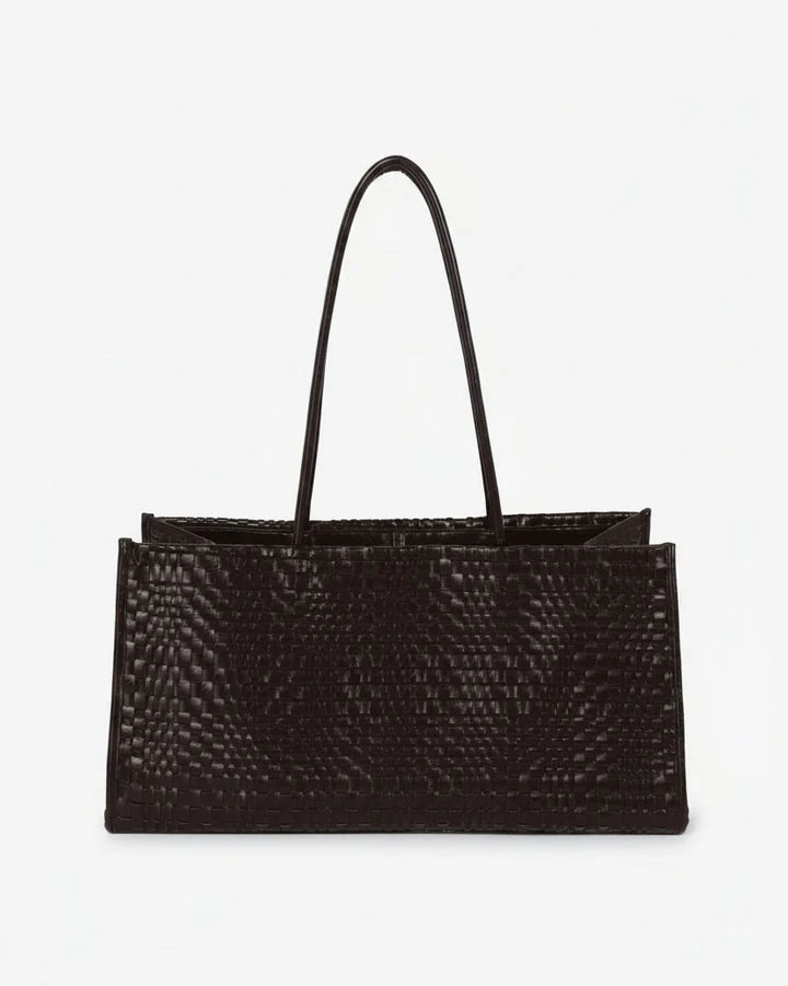 HANNAH RAW Structure braided-bag