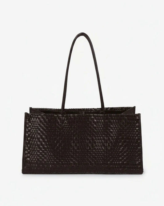 HANNAH RAW Structure braided-bag