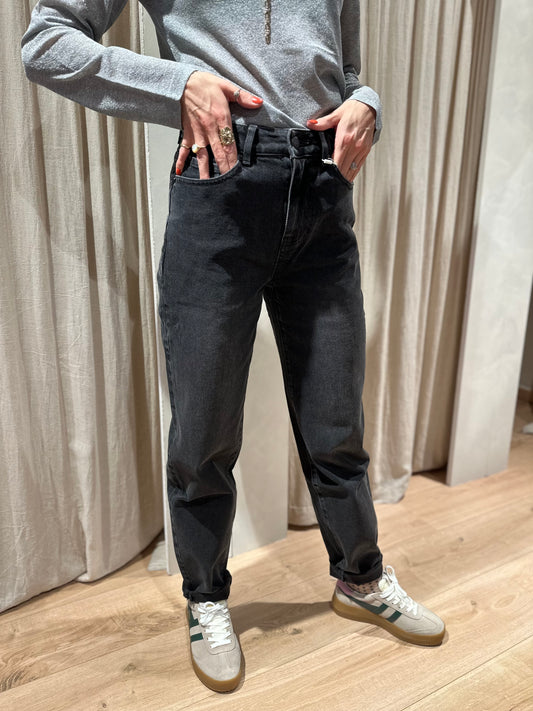 Barrel fit jeans - washed black