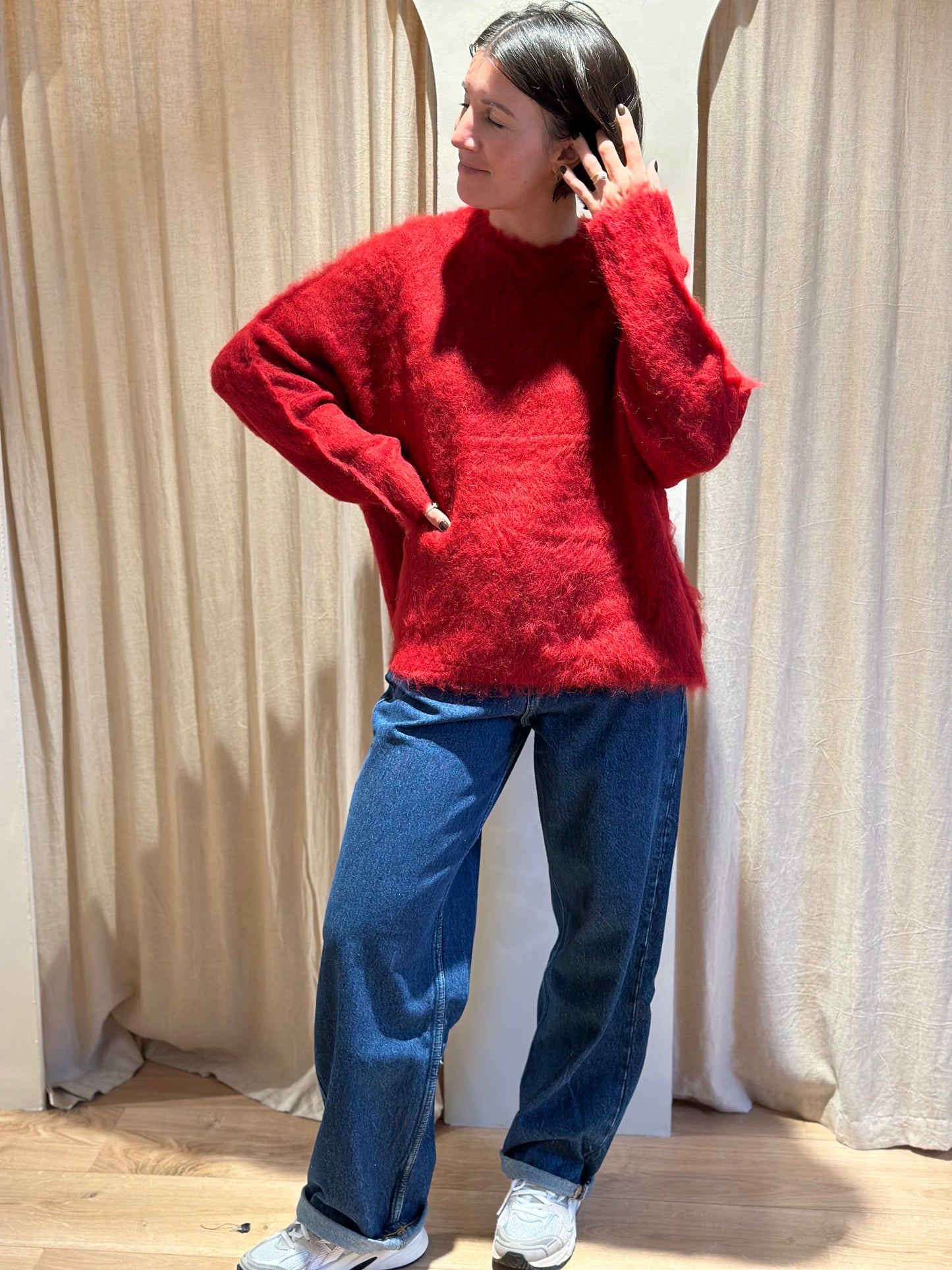 Gillis knit - red rose