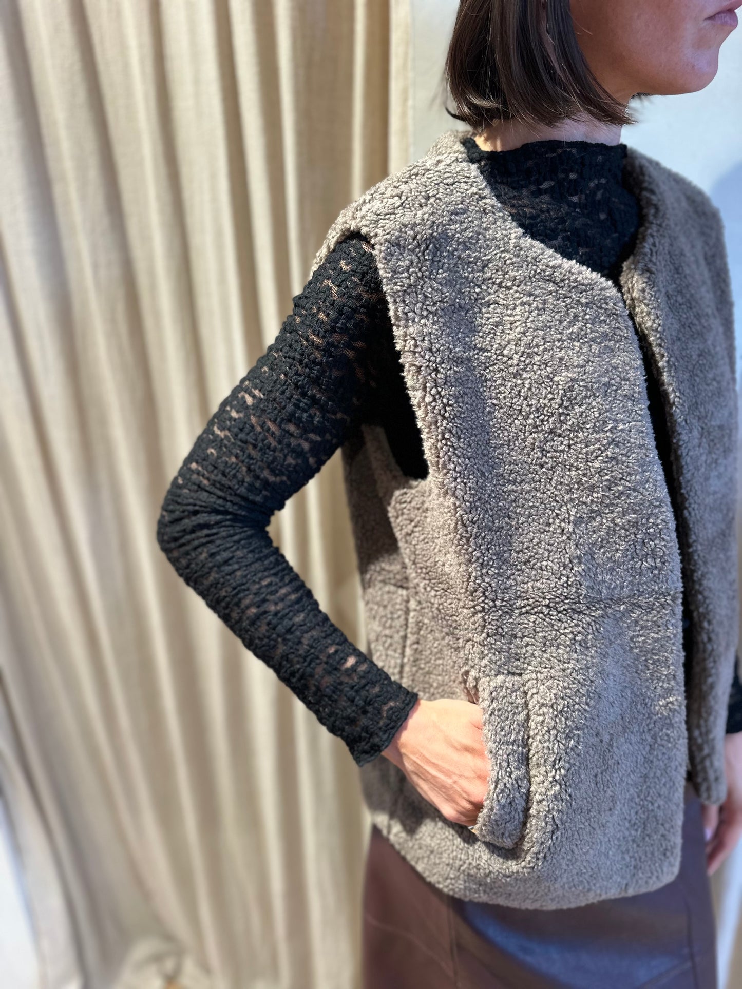Veste gilet Sinatra - taupe