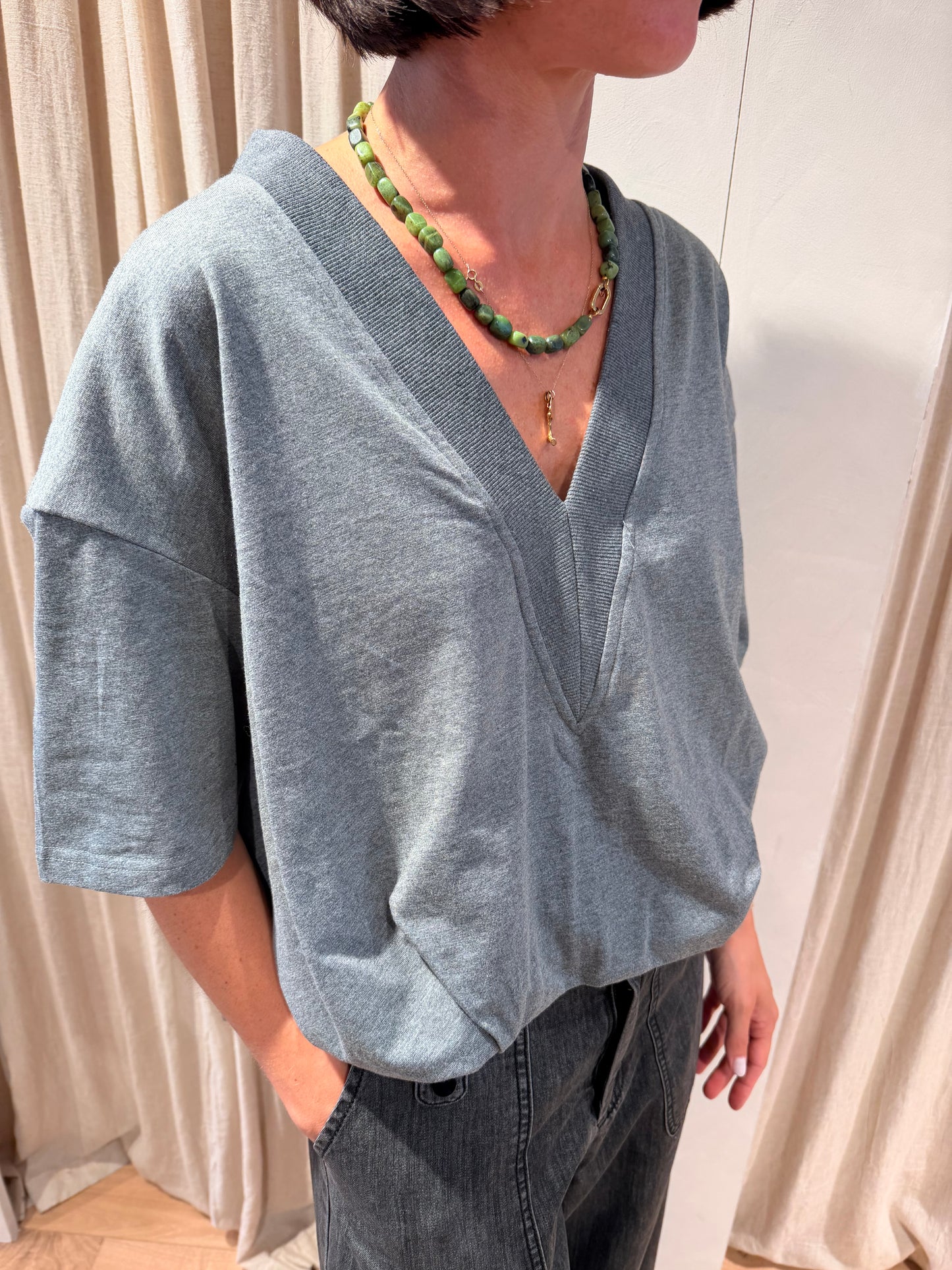 T-shirt thamila carbone