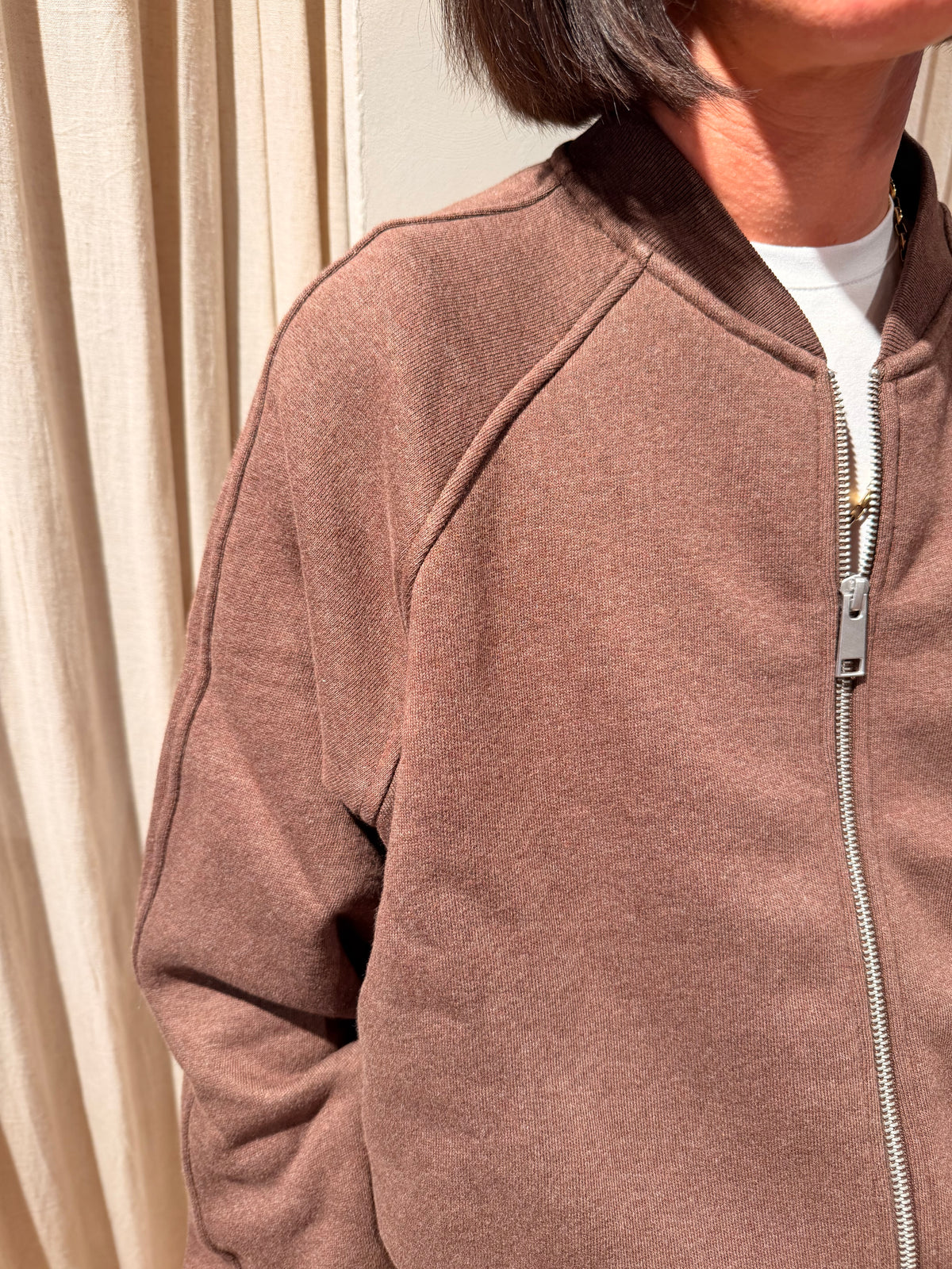Tuck in sweat cardigan