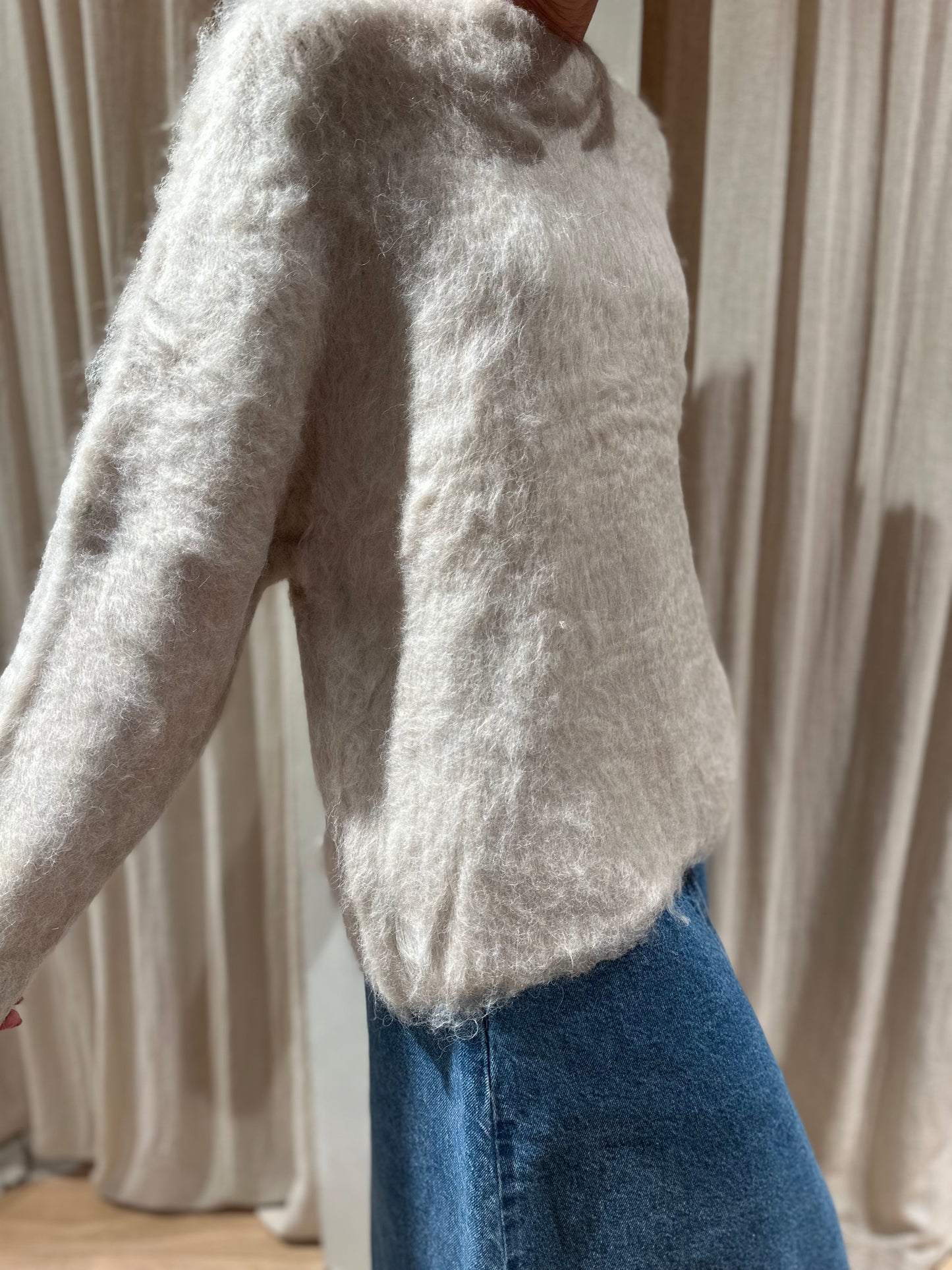 Gillis brush knit - light beige