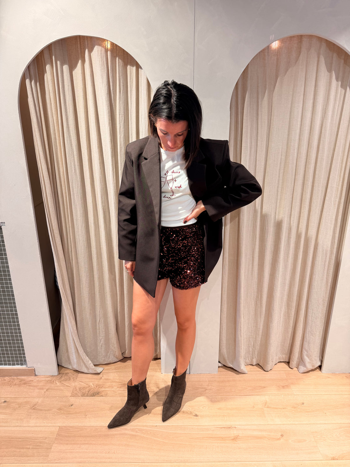 Short Bowie chocolat