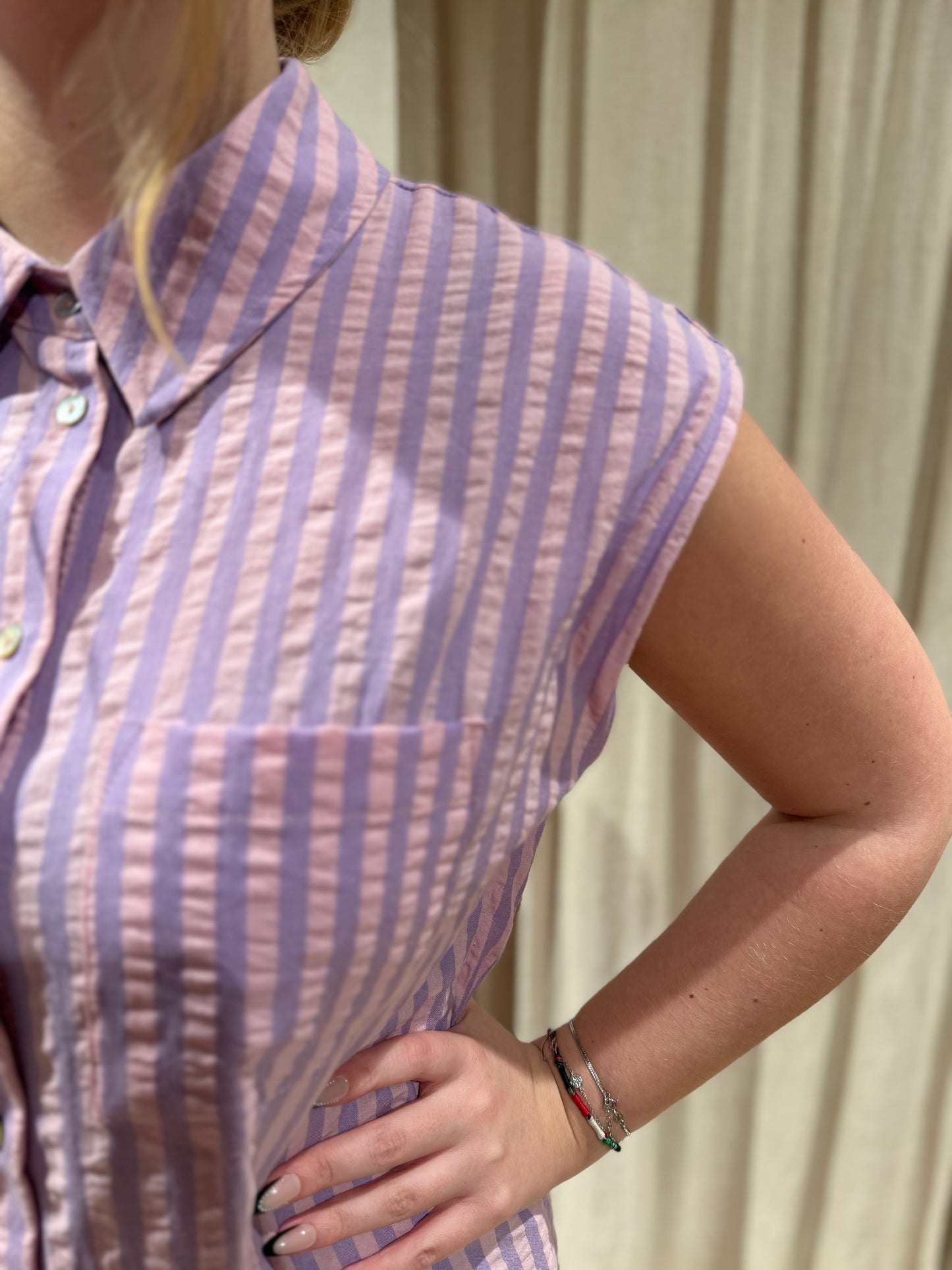Robe Rayne - rayures violettes