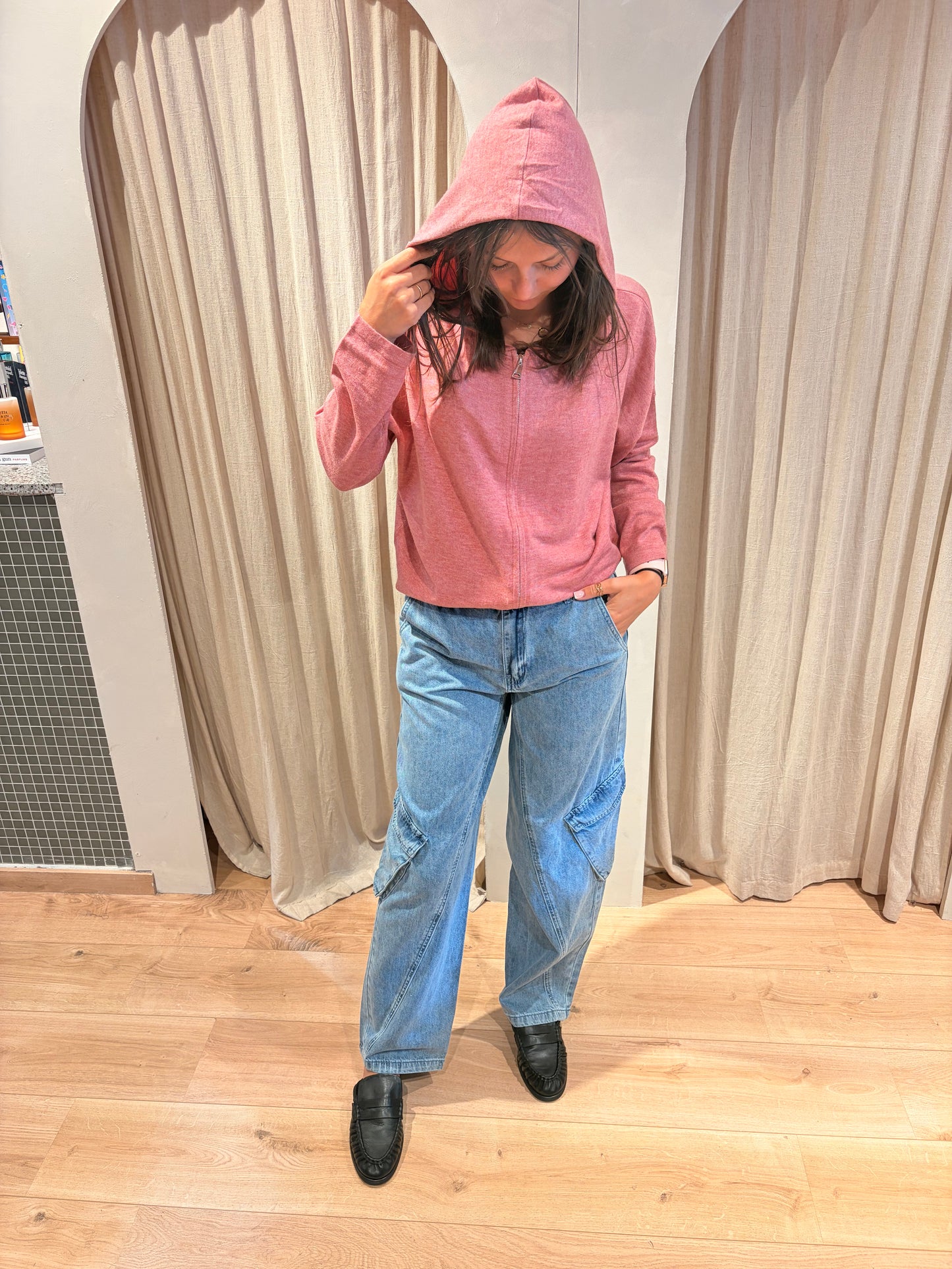 Gilet Margaux rose