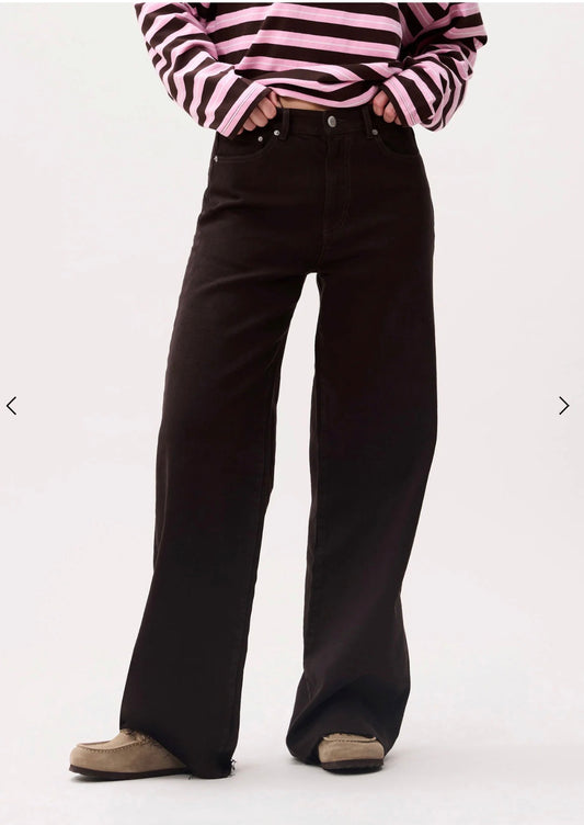 Loose fit jeans dark cacao