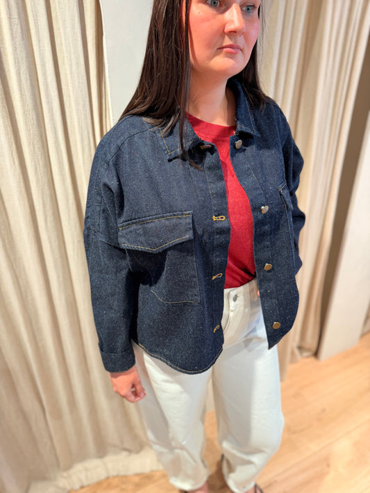 Top Lylou denim foncé