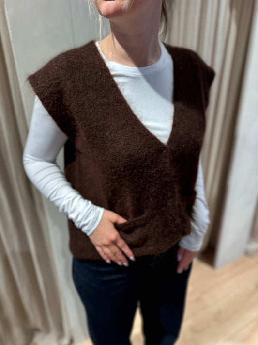 Cardigan castlerock - chocolat