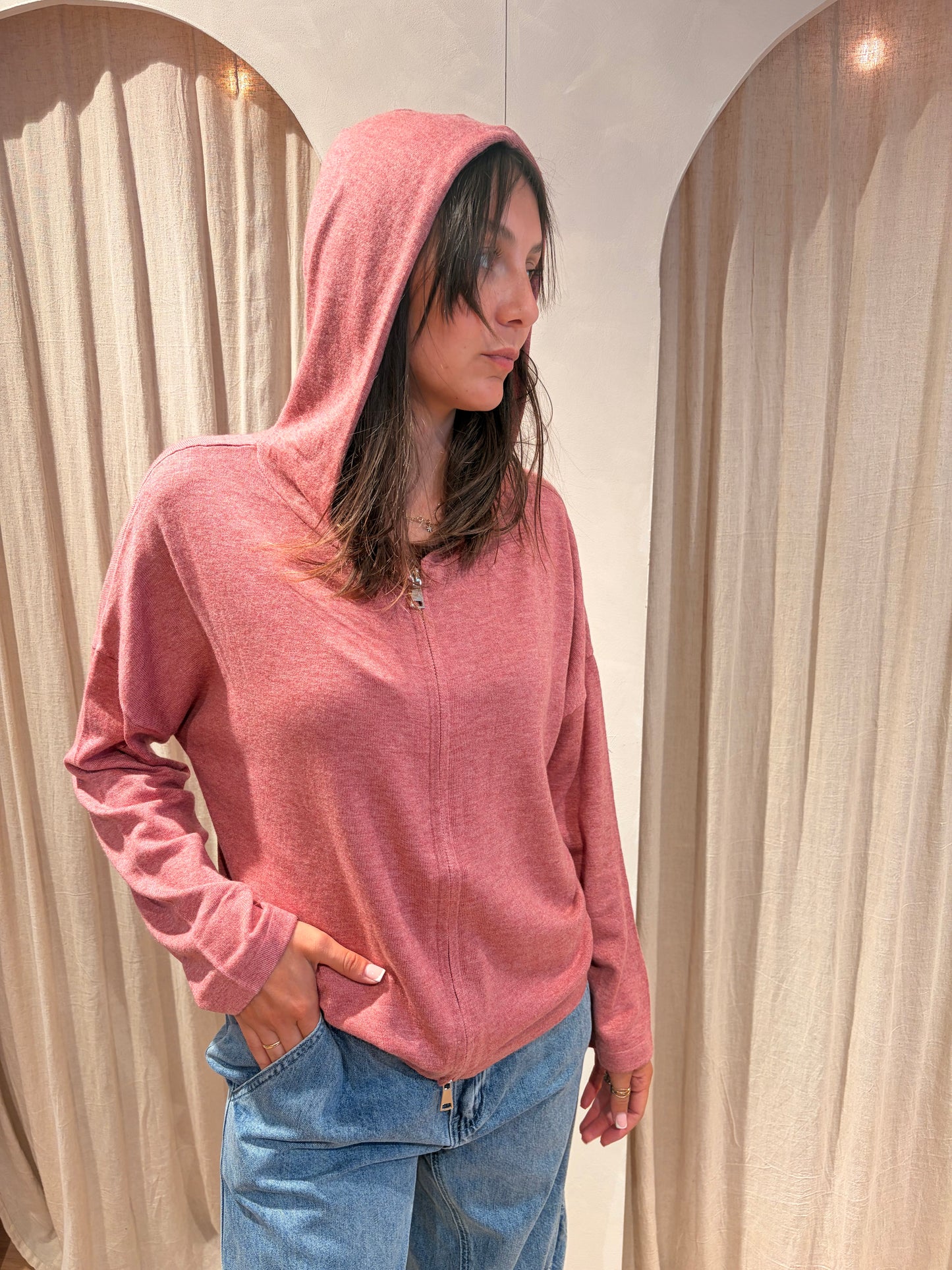 Gilet Margaux rose