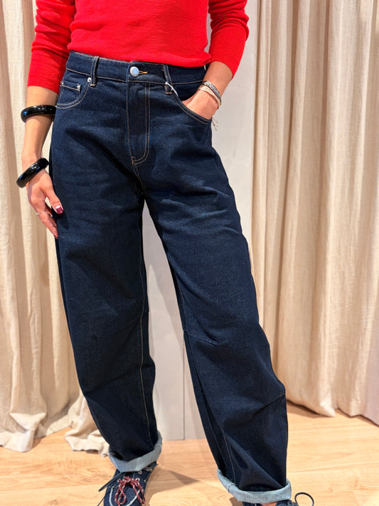 Bold Barrel fit jeans dark blue