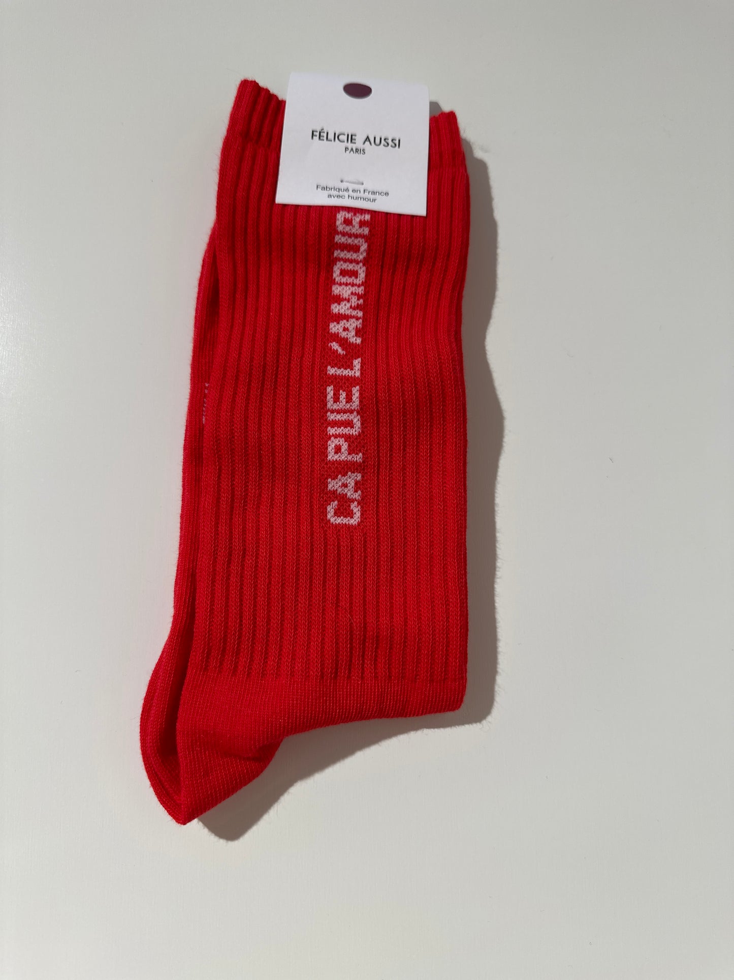 Chaussettes CA PUE L'AMOUR - 40/45 coquelicot