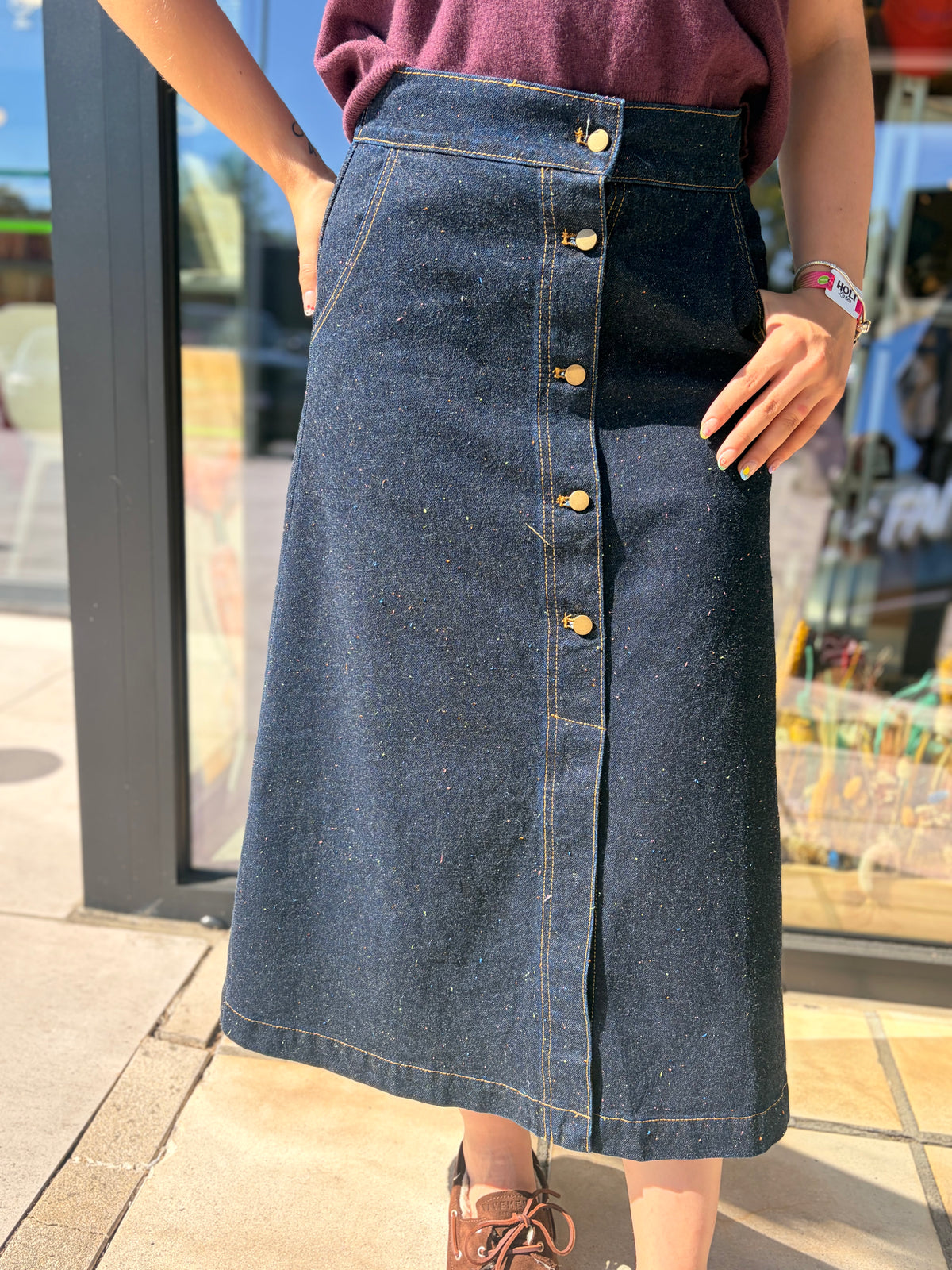 Jupe Légende dark denim