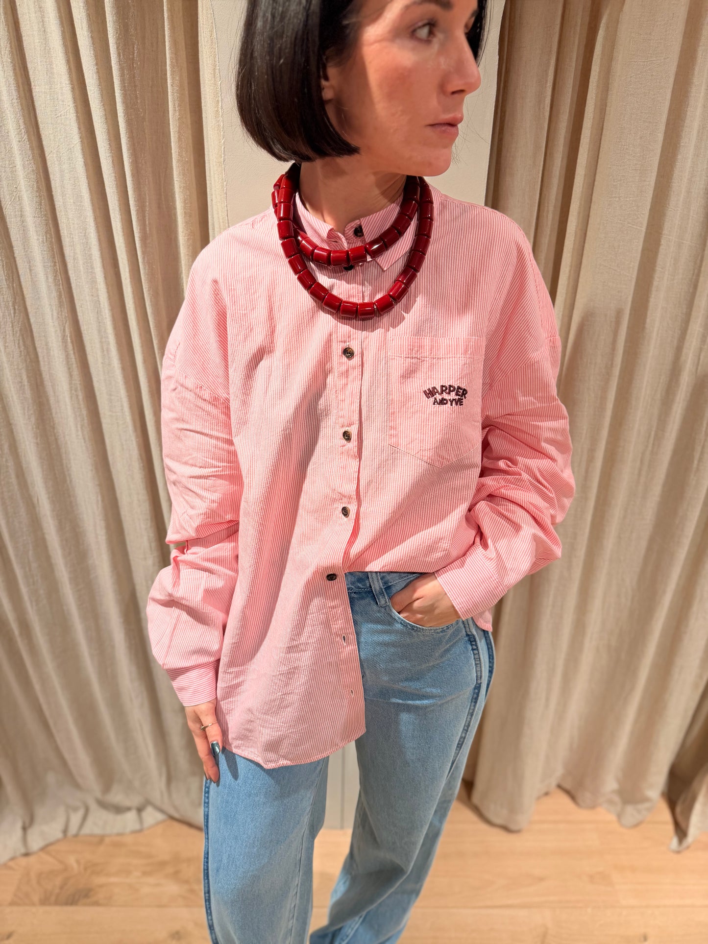 Melina Ls - Pink Stripe