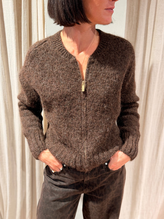 Cardigan Maevane - chocolate