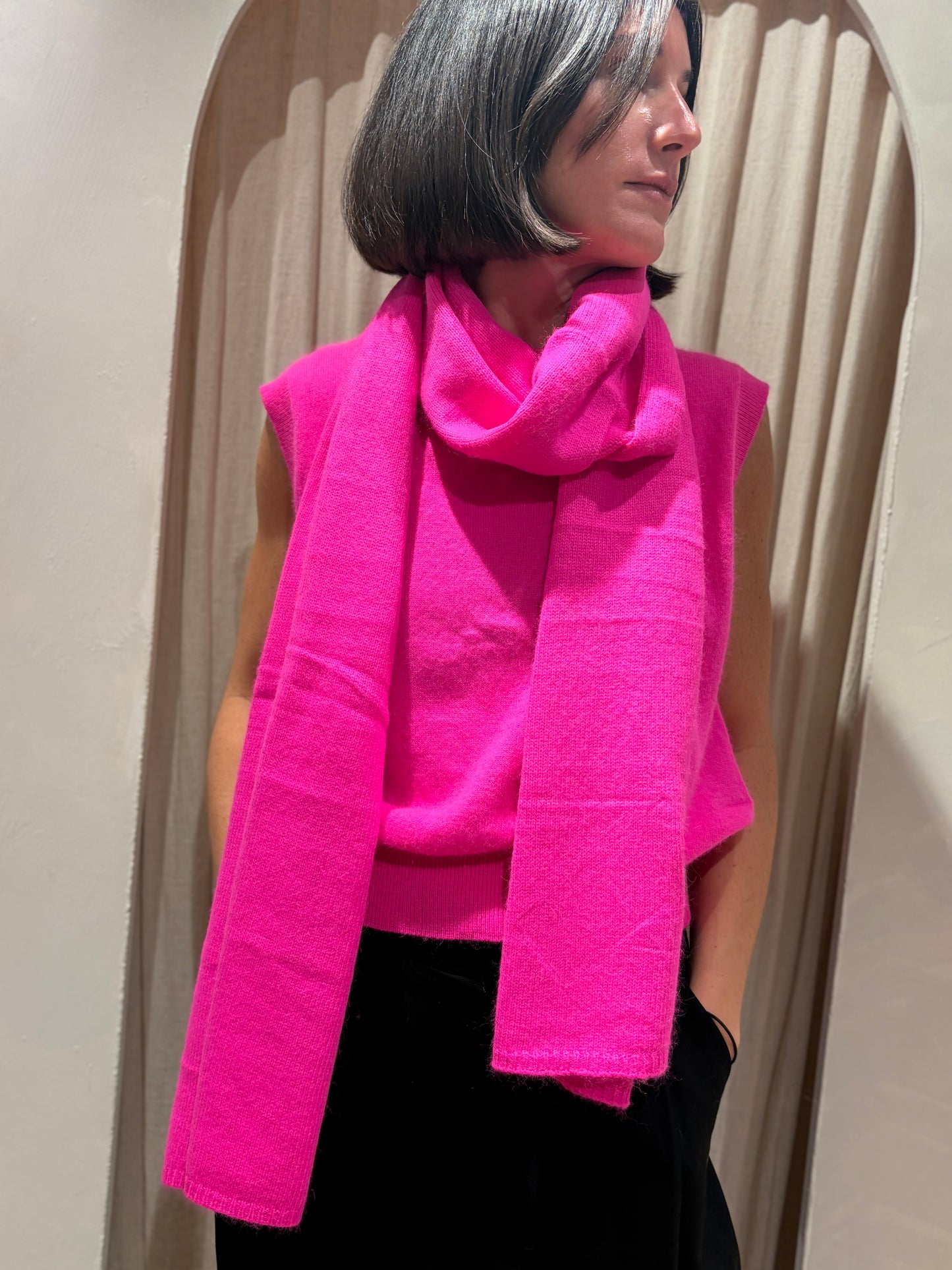 Scarf Vail - Neon pink