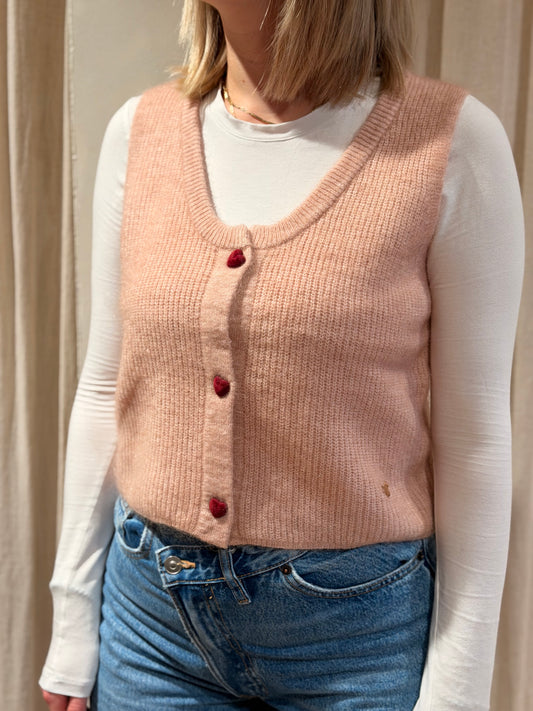 Gilet Oriane-rose