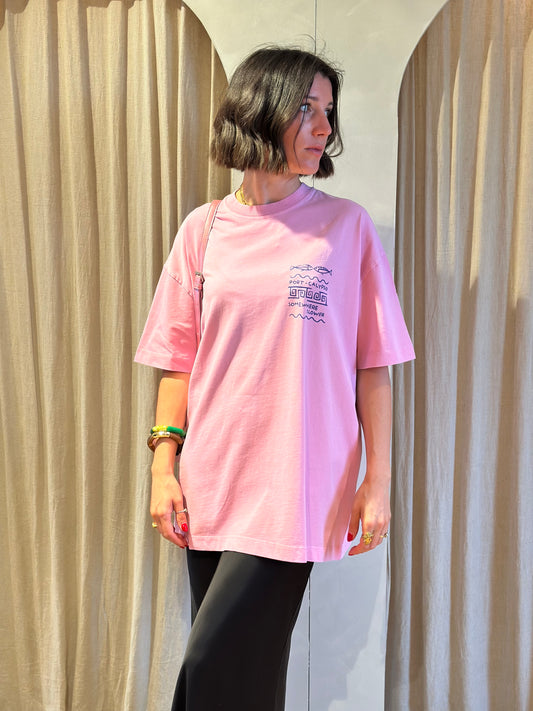 Oversized graphic -  pink