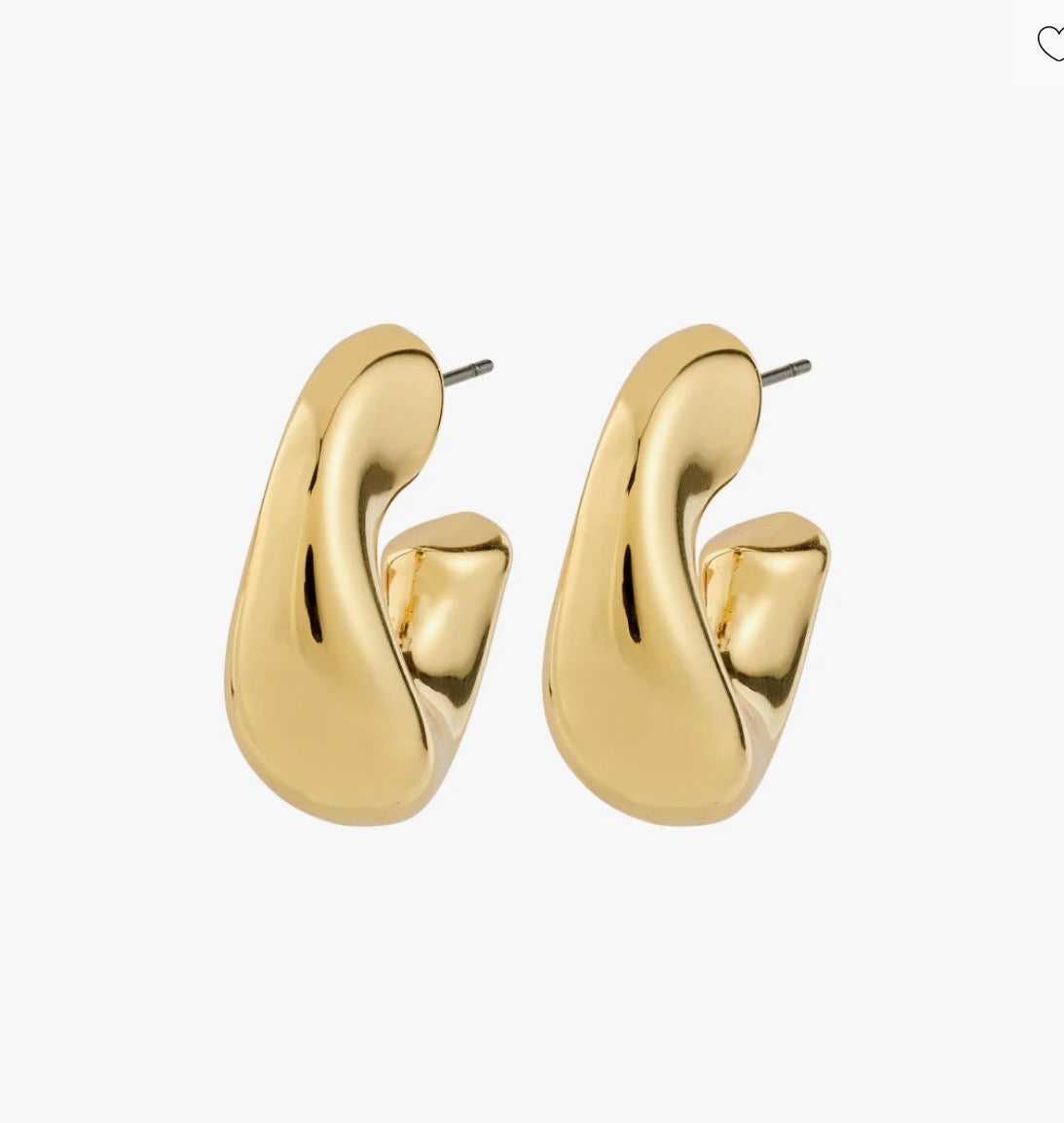 Boucles d'oreilles créoles JENNINGS plaquées or