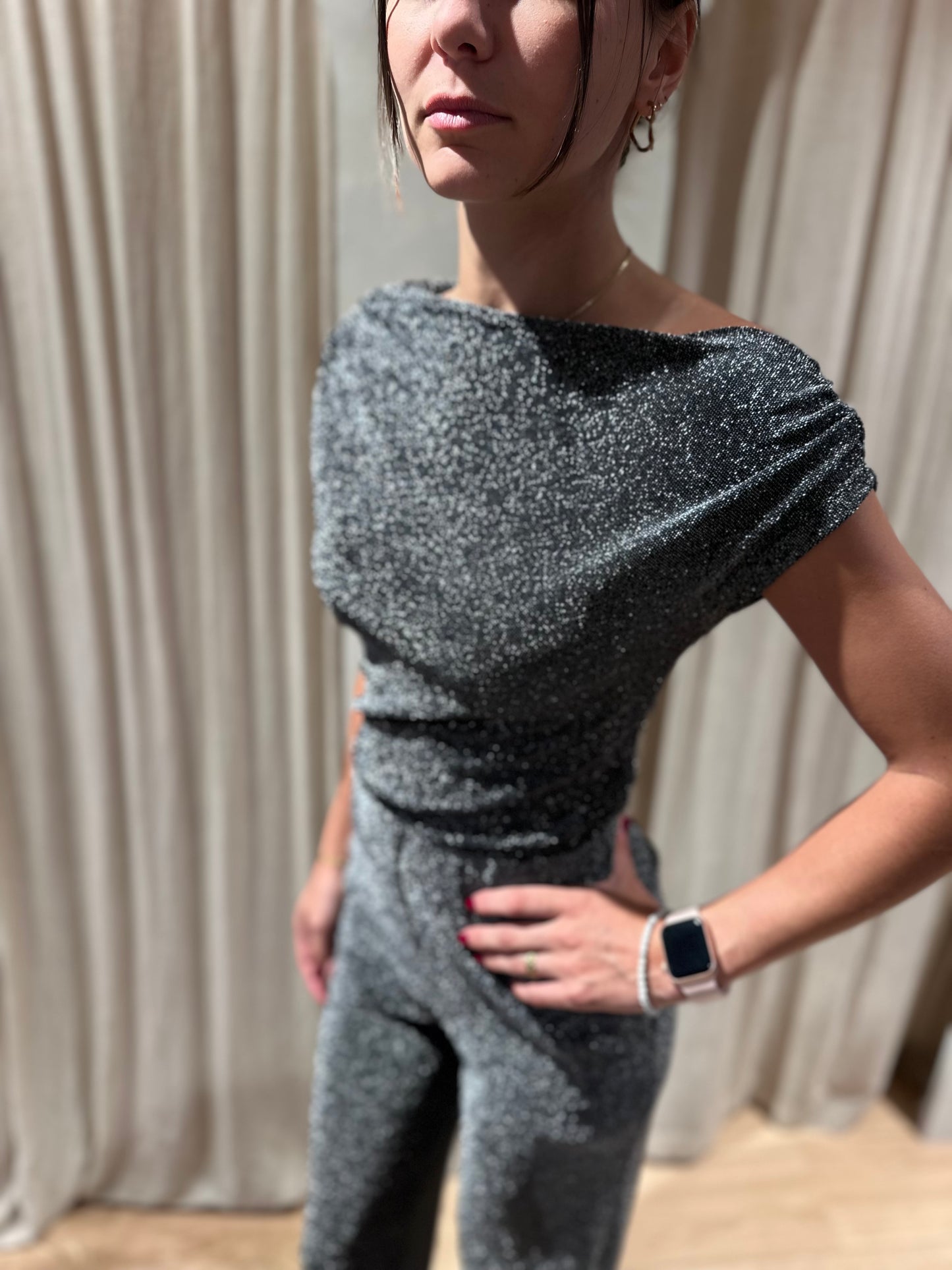 Blouse thao - argent