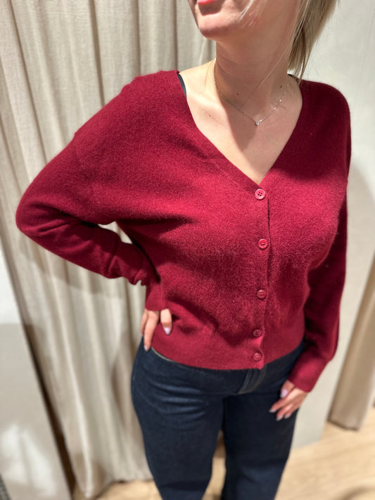 Cardigan Aspen - burgundy