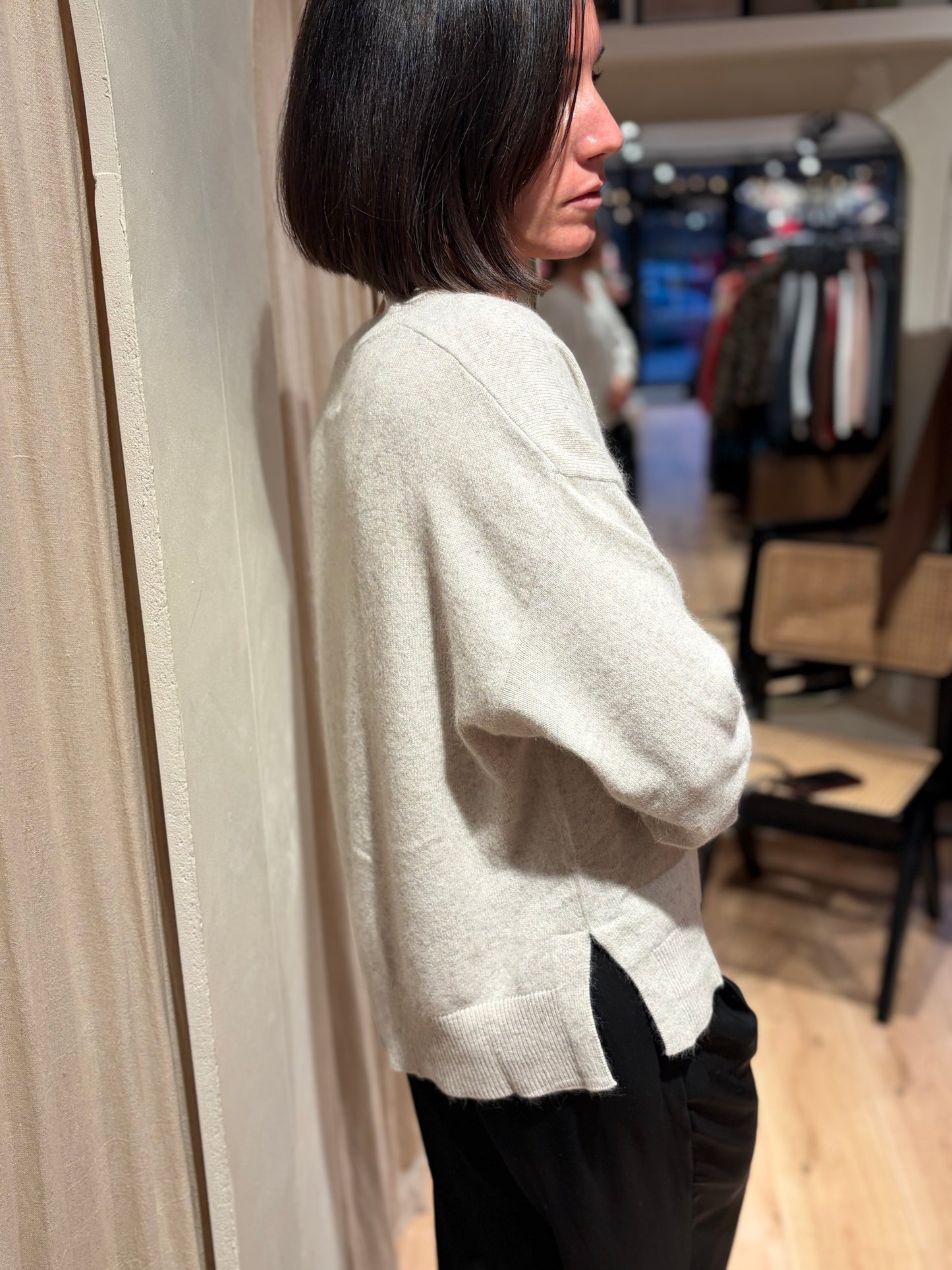 Jumper Boulder - motted beige