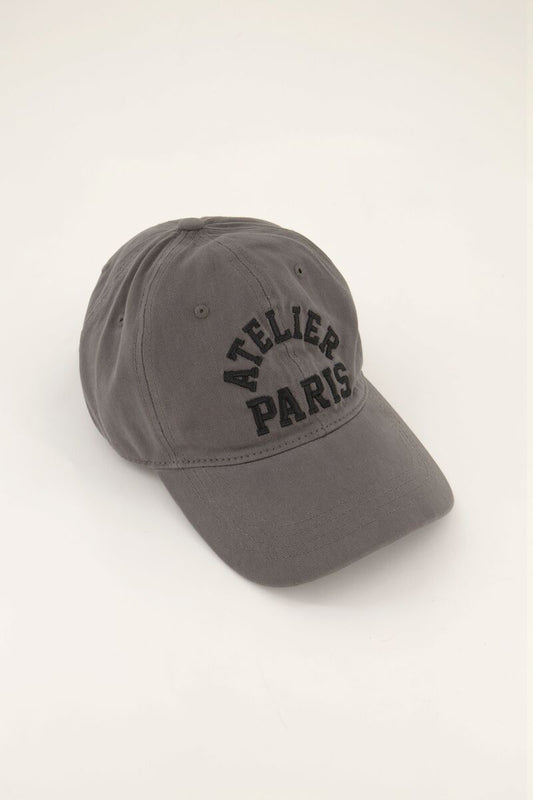 Casquette gris foncé "Atelier paris"