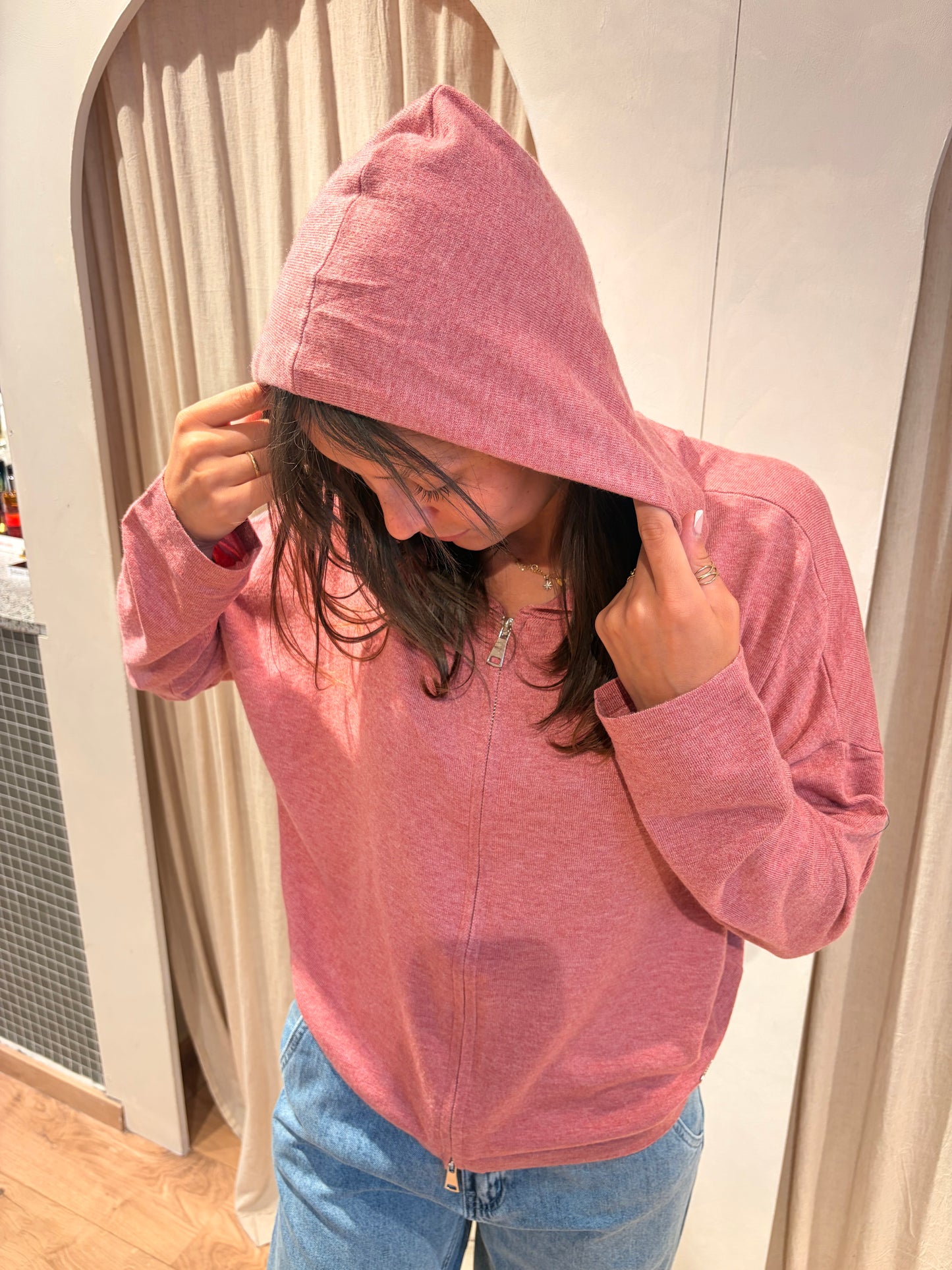 Gilet Margaux rose