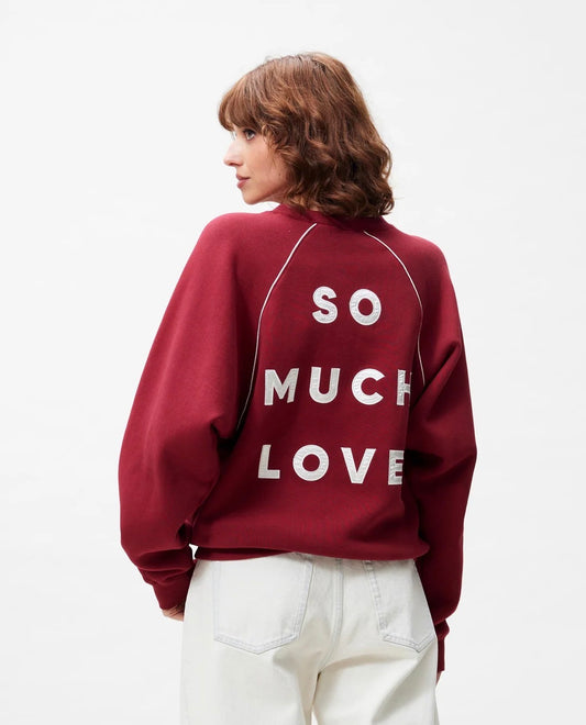 Graphic sweater with piping