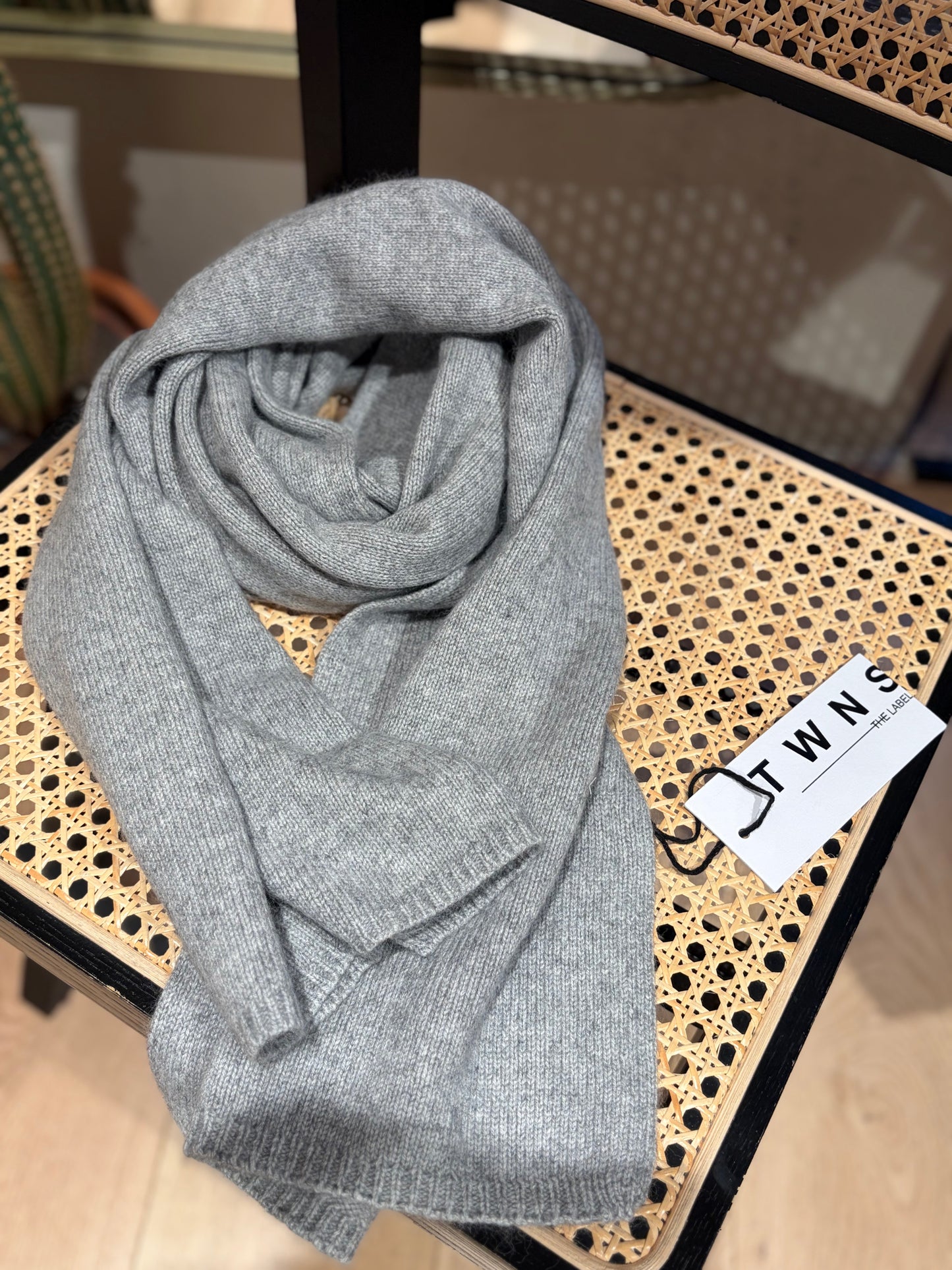 Scarf Vail - Pearl grey