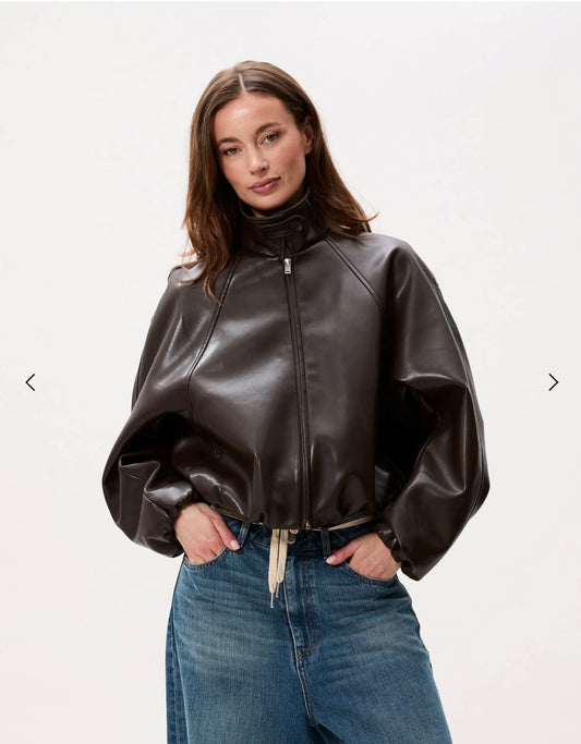 Vegan leather  jacket