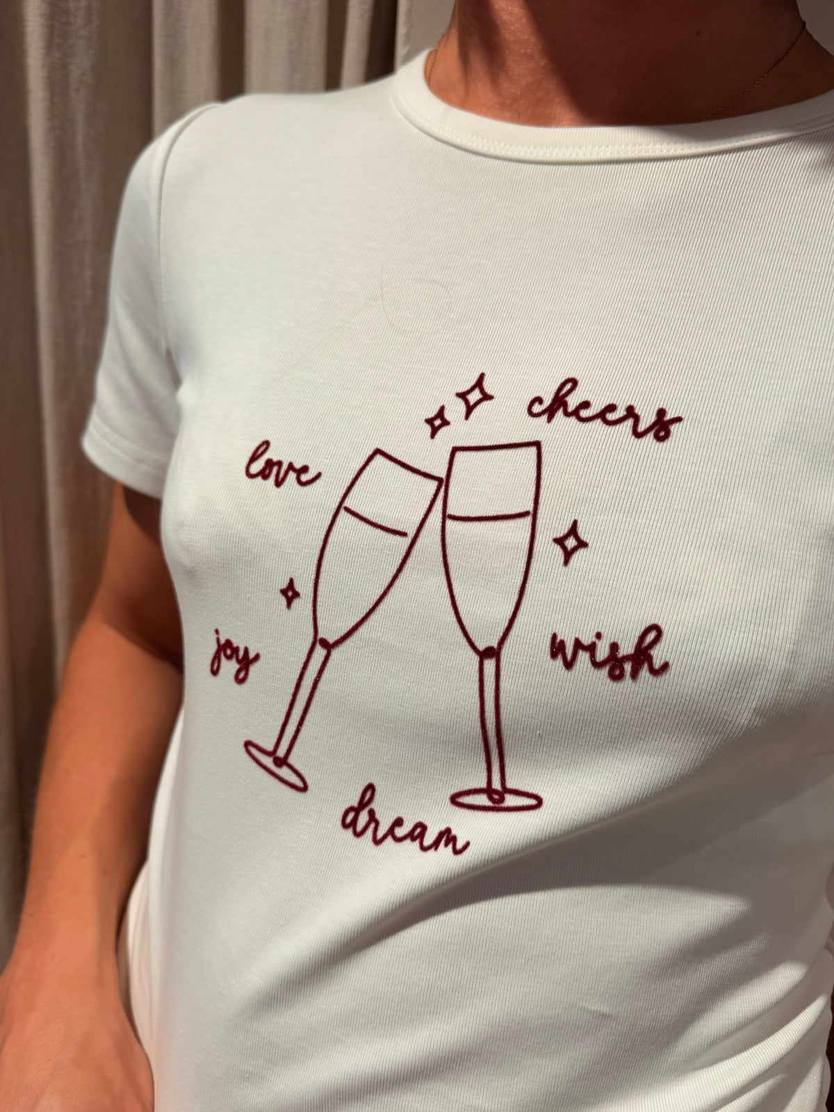 T-shirt Bubble ivoire