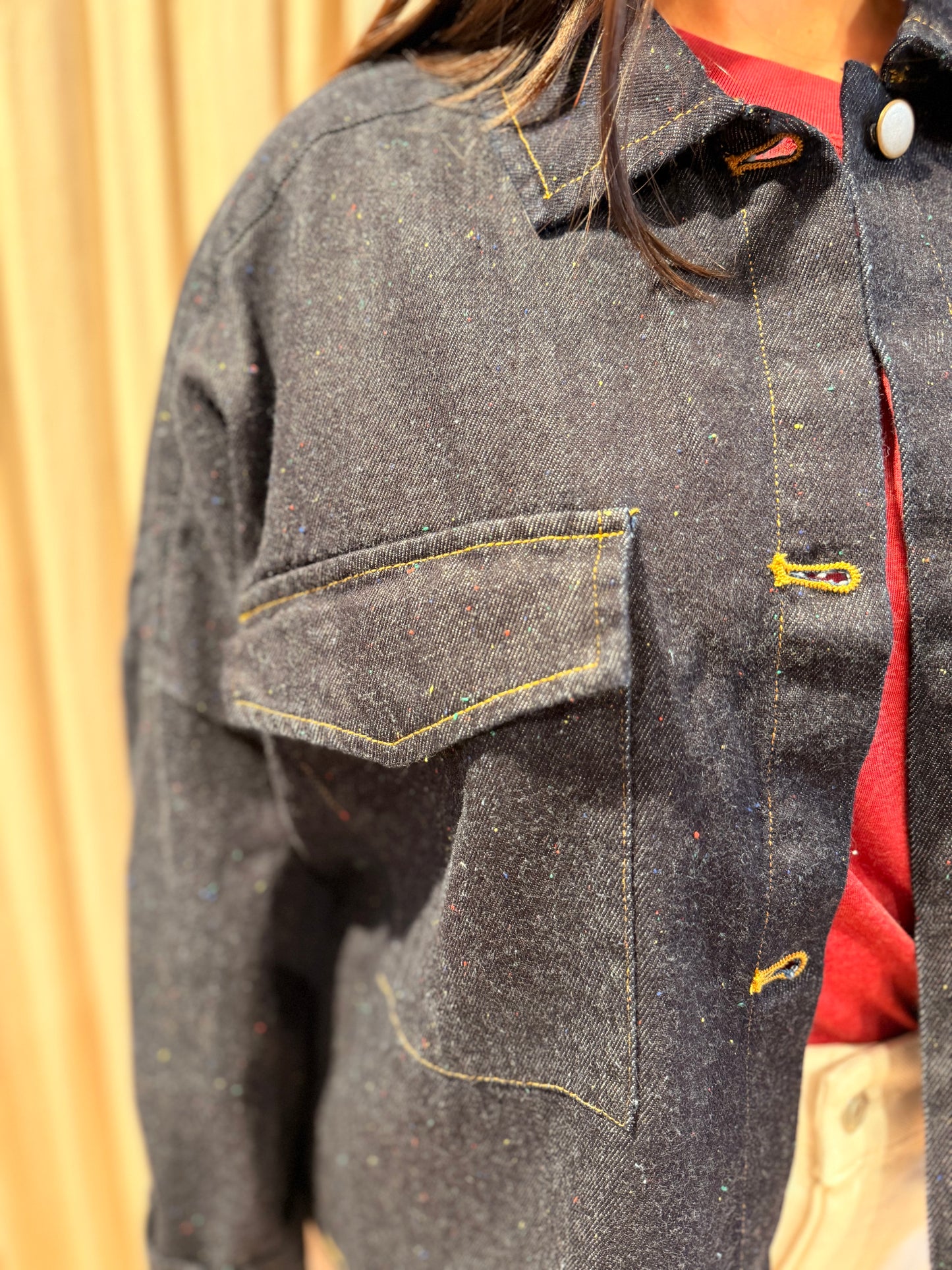 Top Lylou denim foncé