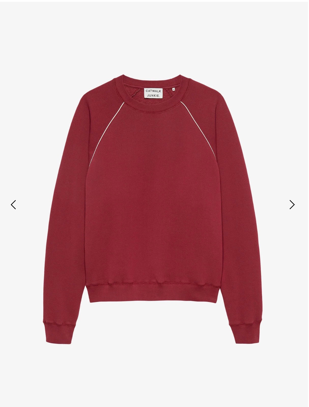 Graphic sweater with piping